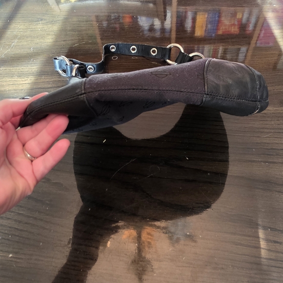 Harley-Davidson Women's Hobo Handbag in canvas with genuine leather trim - Picture 5 of 8